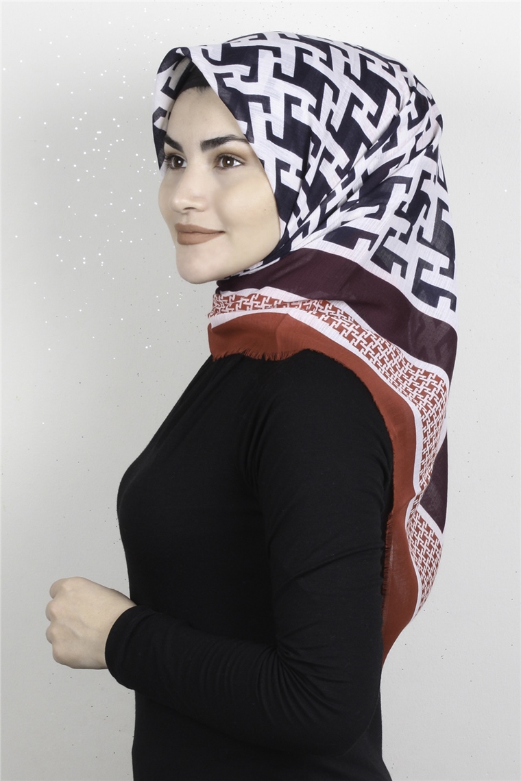 Pamuklu Trend Eşarp 9932-2 Bordo