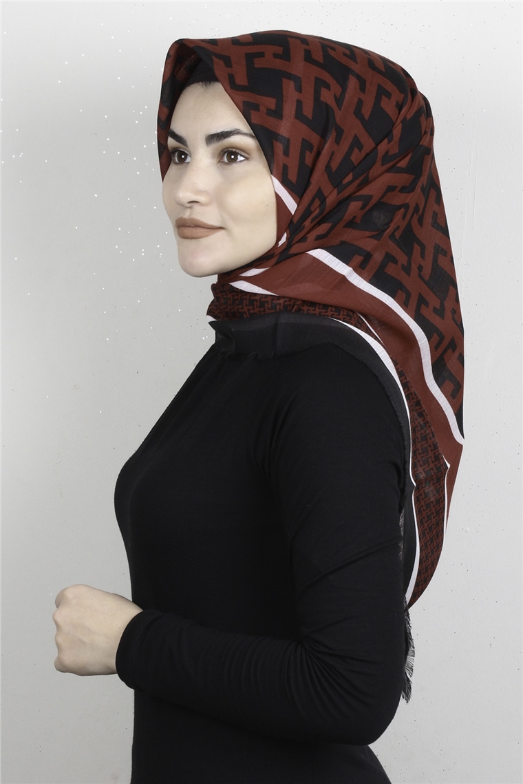 Pamuklu Trend Eşarp 9932-6 Kırmızı