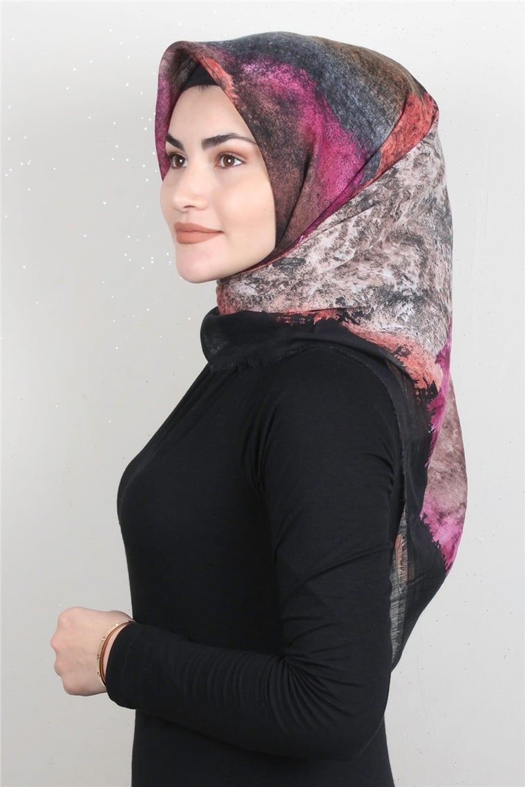 Pamuklu Trend Eşarp 9933-12 Siyah