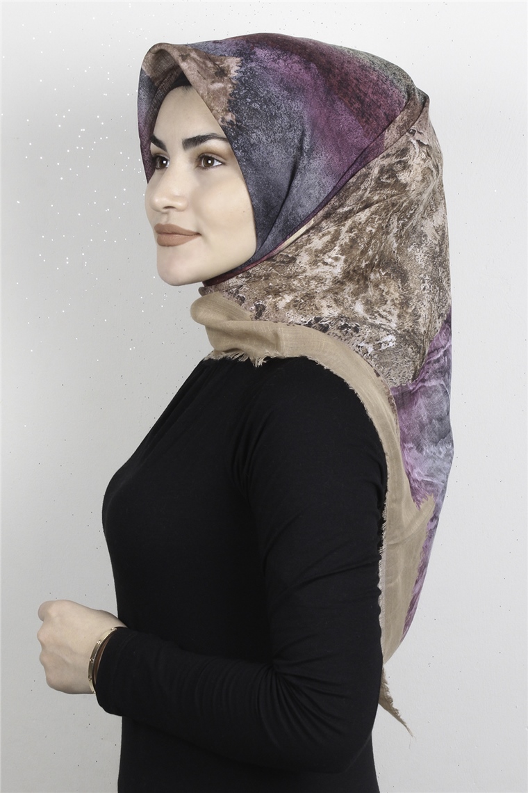 Pamuklu Trend Eşarp 9933-3 Ten