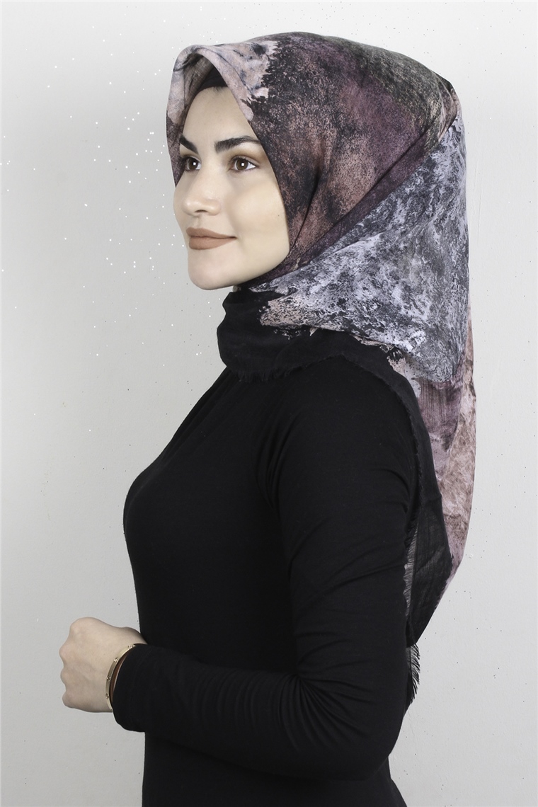 Pamuklu Trend Eşarp 9933-4 Siyah