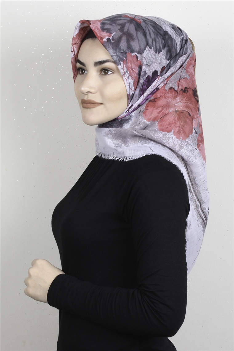 Pamuklu Trend Eşarp 9934-14 Gri
