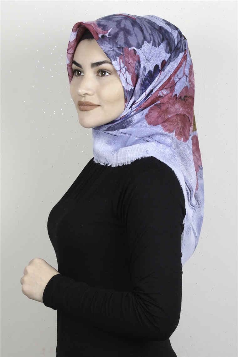 Pamuklu Trend Eşarp 9934-15 Mavi