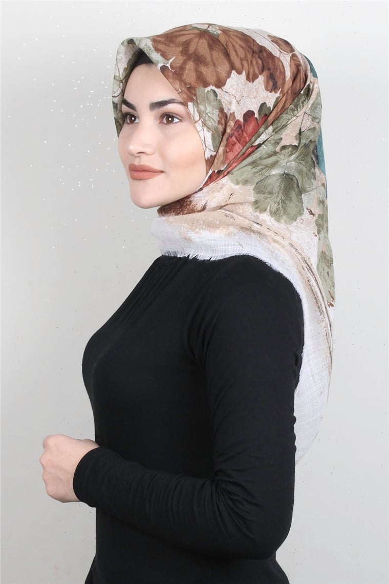 Pamuklu Trend Eşarp 9934-7 Sütlü Kahve