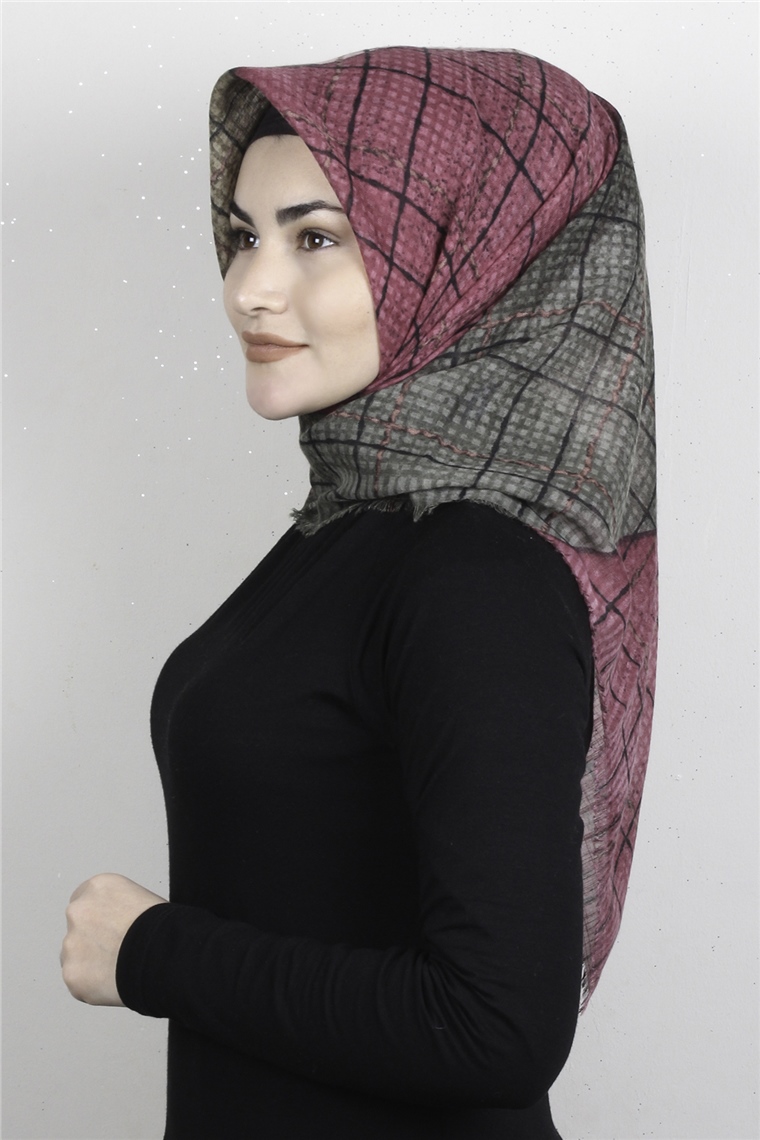Pamuklu Trend Eşarp 9935-3 Pembe 