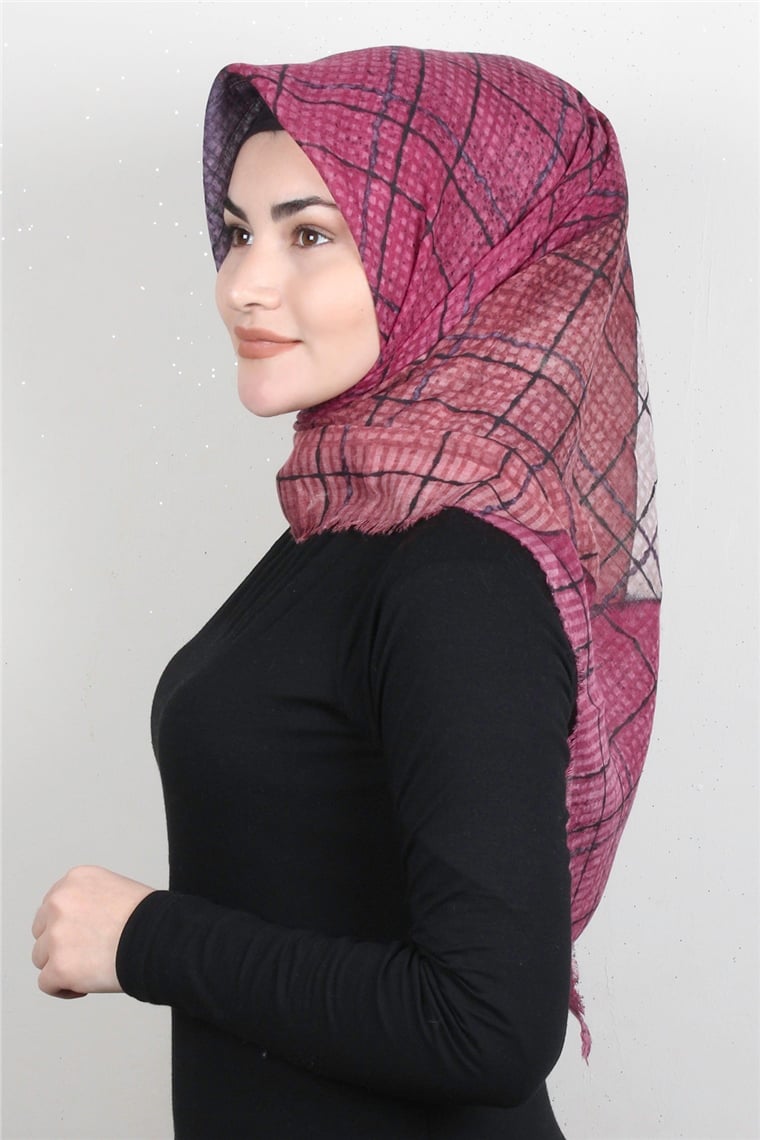 Pamuklu Trend Eşarp 9935-8 Pembe