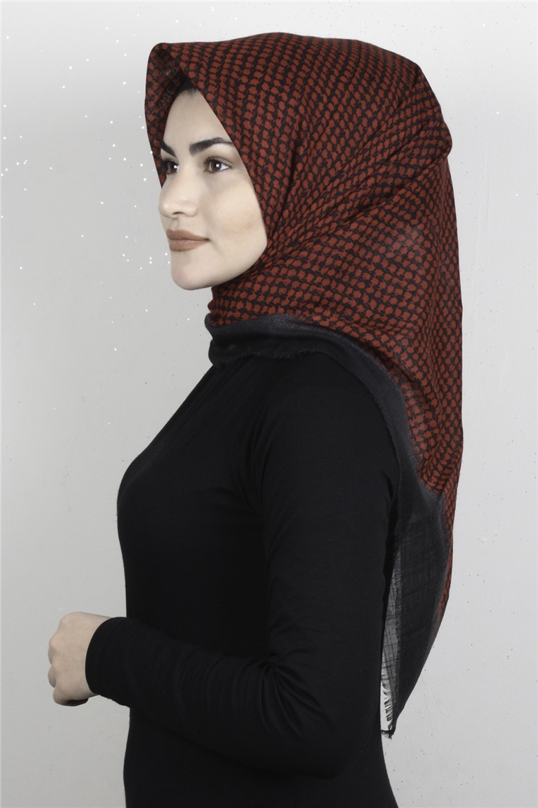 Pamuklu Trend Eşarp 9936-3 Kırmızı