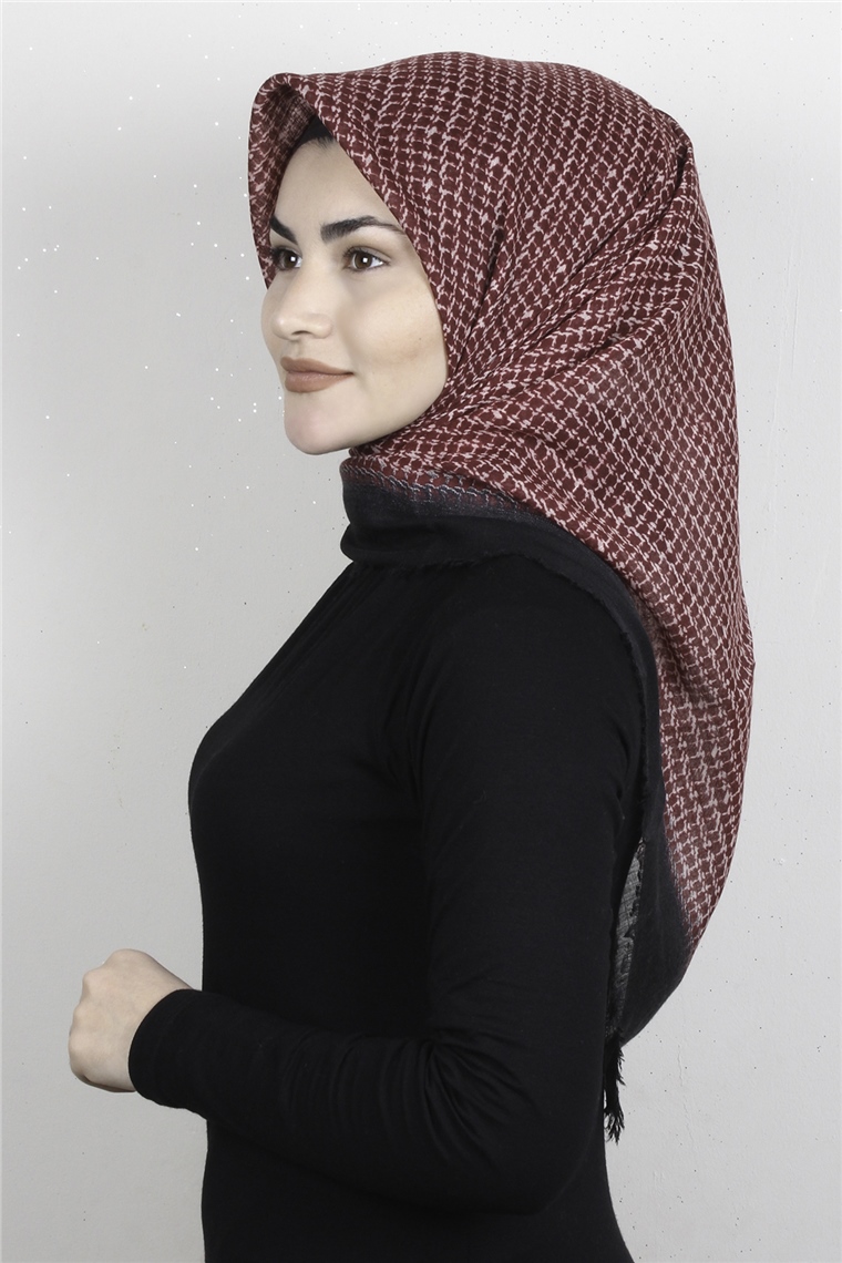 Pamuklu Trend Eşarp 9936-7 Bordo