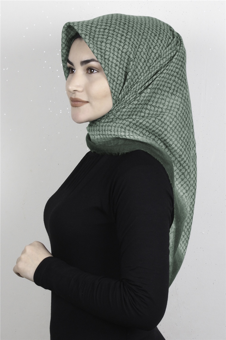Pamuklu Trend Eşarp 9936-9 Yeşil