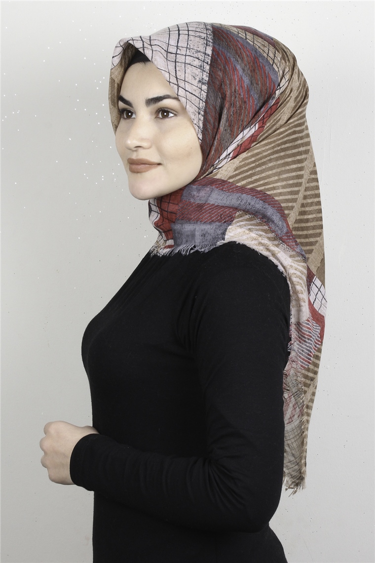 Pamuklu Trend Eşarp 9937-15 Pembe