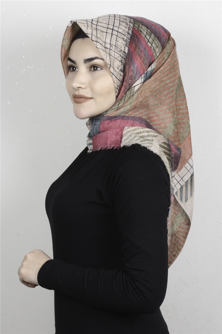 Pamuklu Trend Eşarp 9937-3 Bej