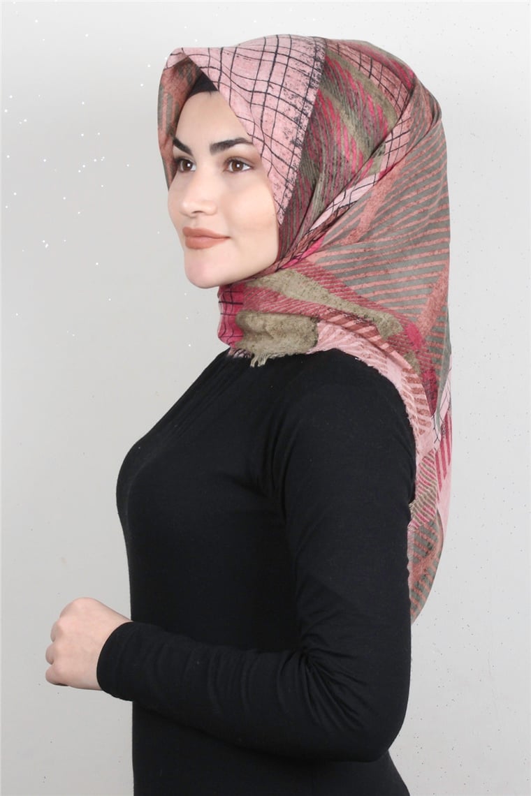 Pamuklu Trend Eşarp 9937-4 Pembe