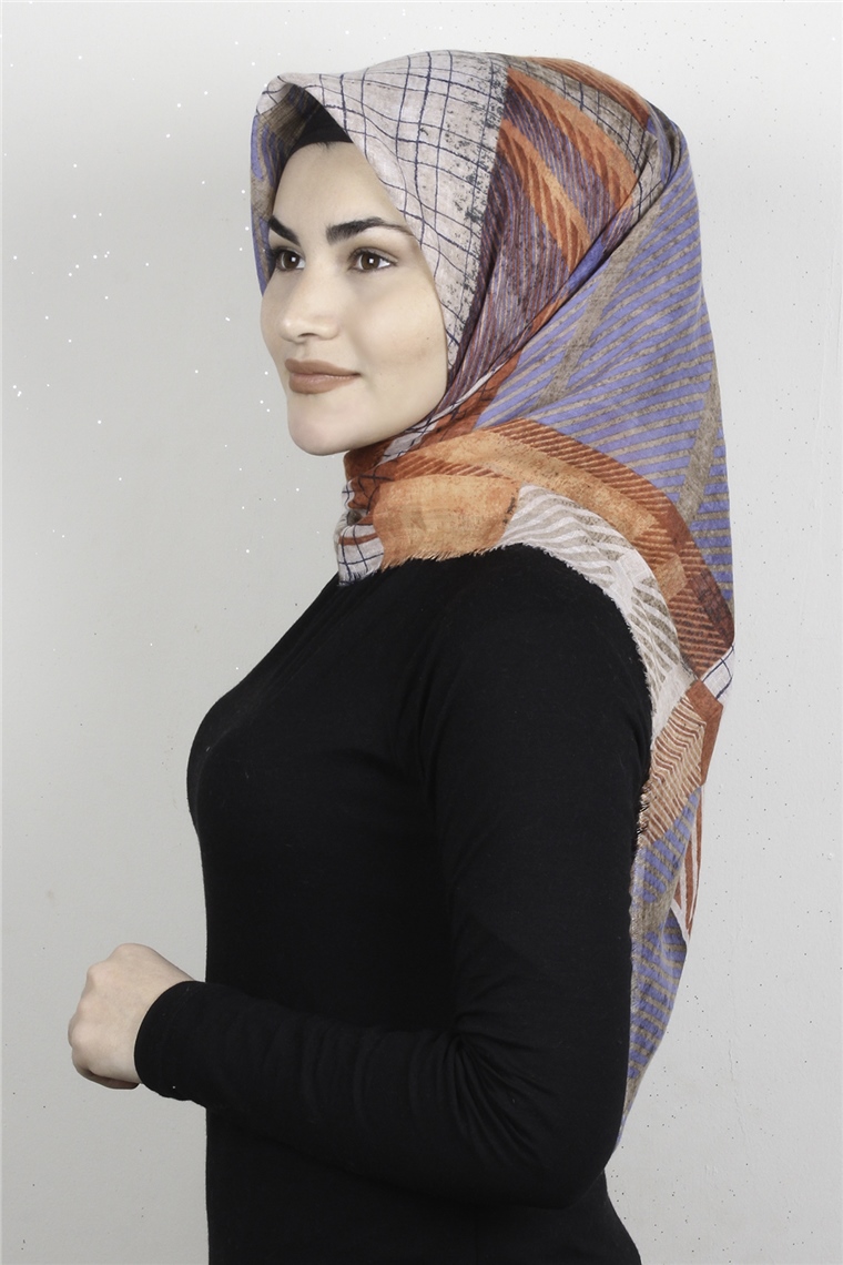 Pamuklu Trend Eşarp 9937-7 Orange