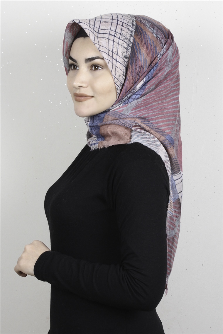 Pamuklu Trend Eşarp 9937-8 Pudra 
