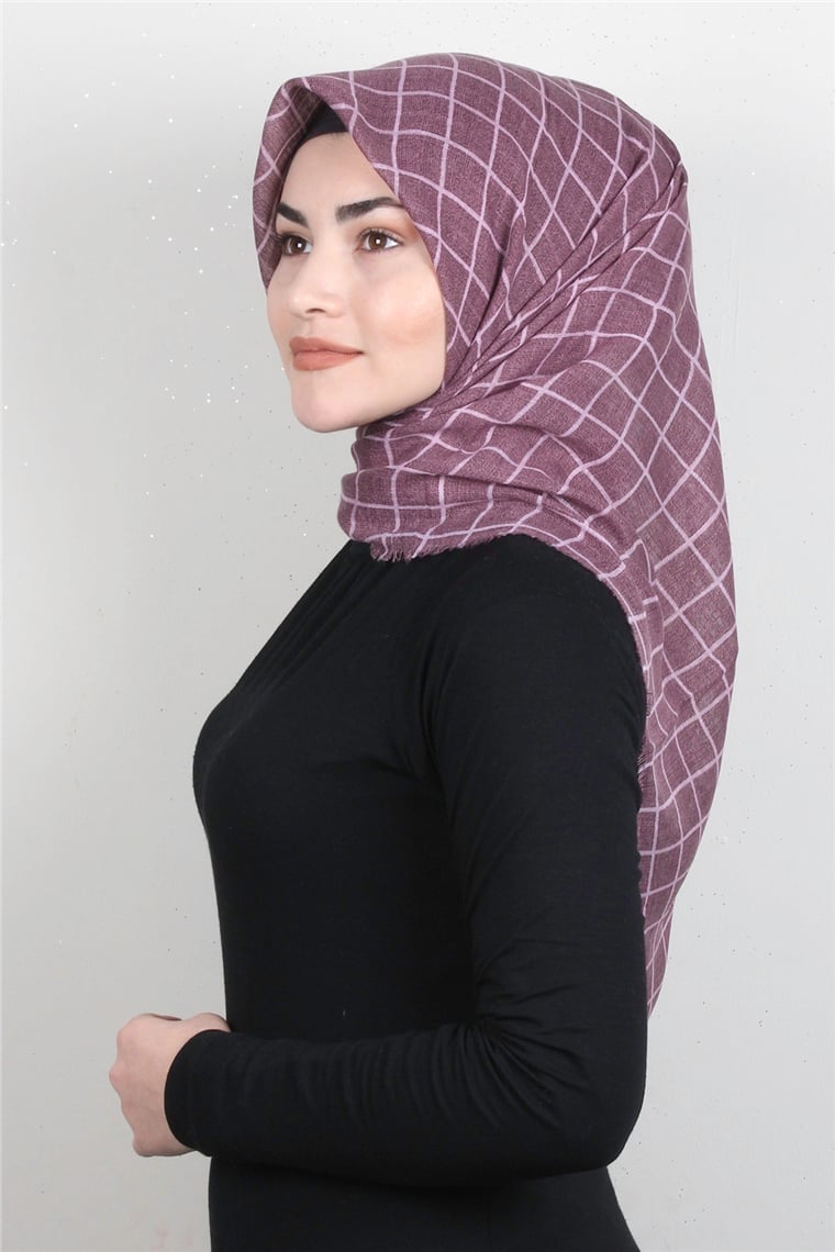 Pamuklu Trend Eşarp 9938-1 Gül Kurusu