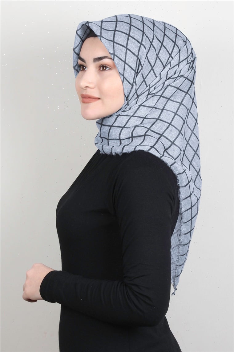 Pamuklu Trend Eşarp 9938-12 Gri