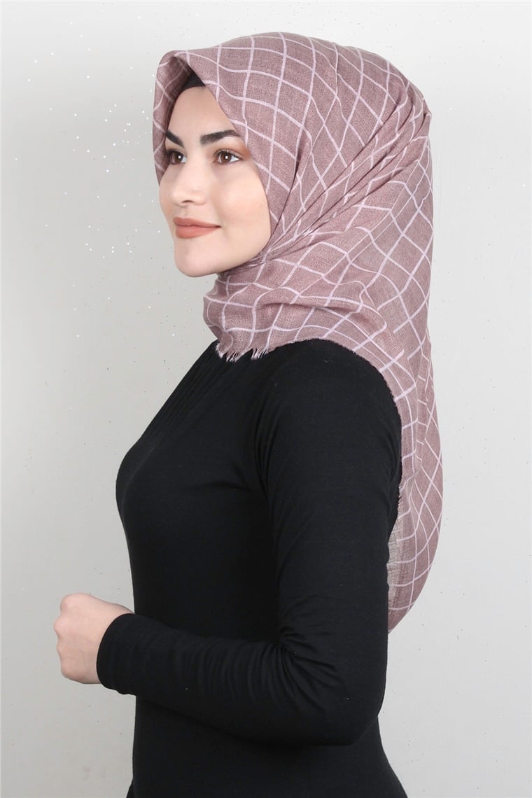 Pamuklu Trend Eşarp 9938-13 Pudra