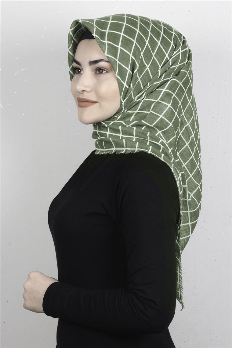 Pamuklu Trend Eşarp 9938-21 Yeşil