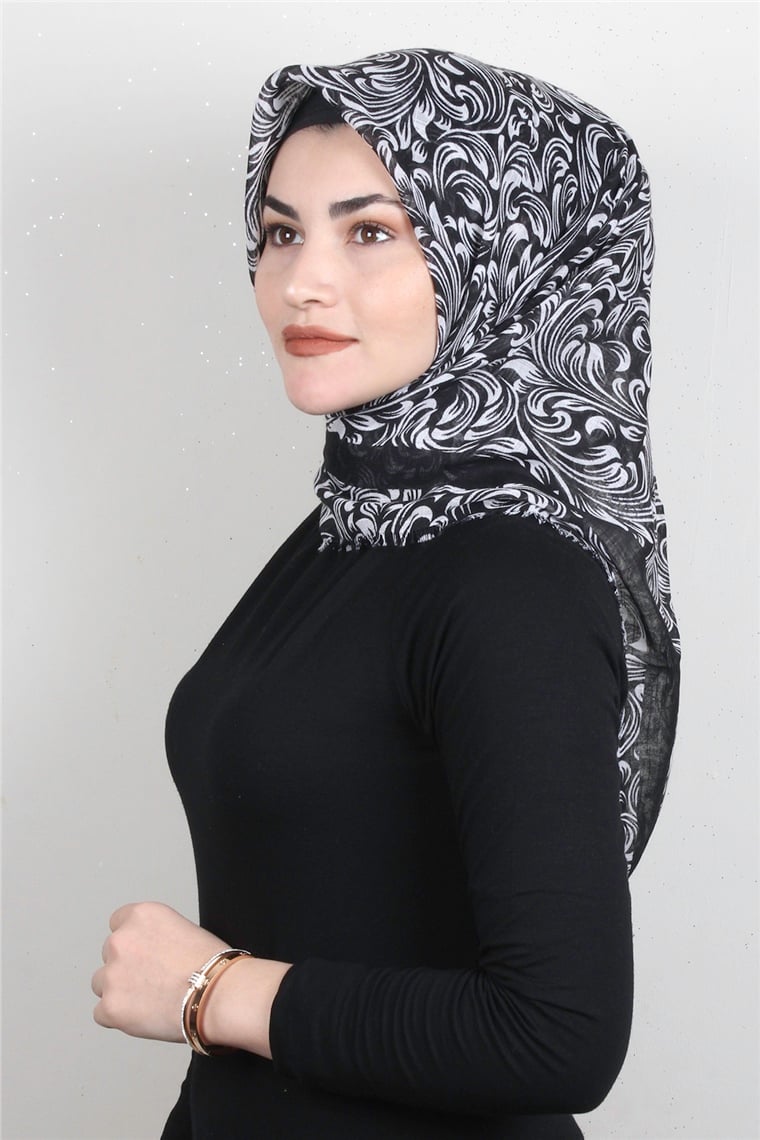 Pamuklu Trend Eşarp 9940-16 Ekru