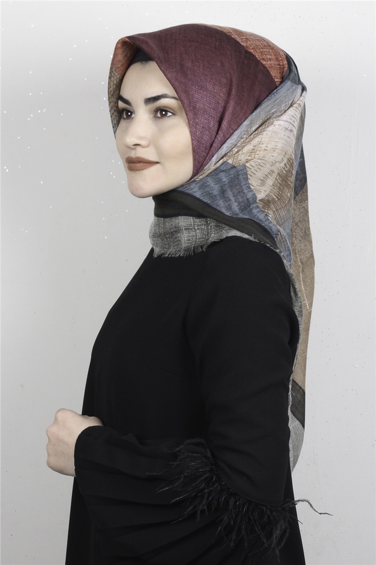 Pamuklu Trend Eşarp 9941-1 Haki