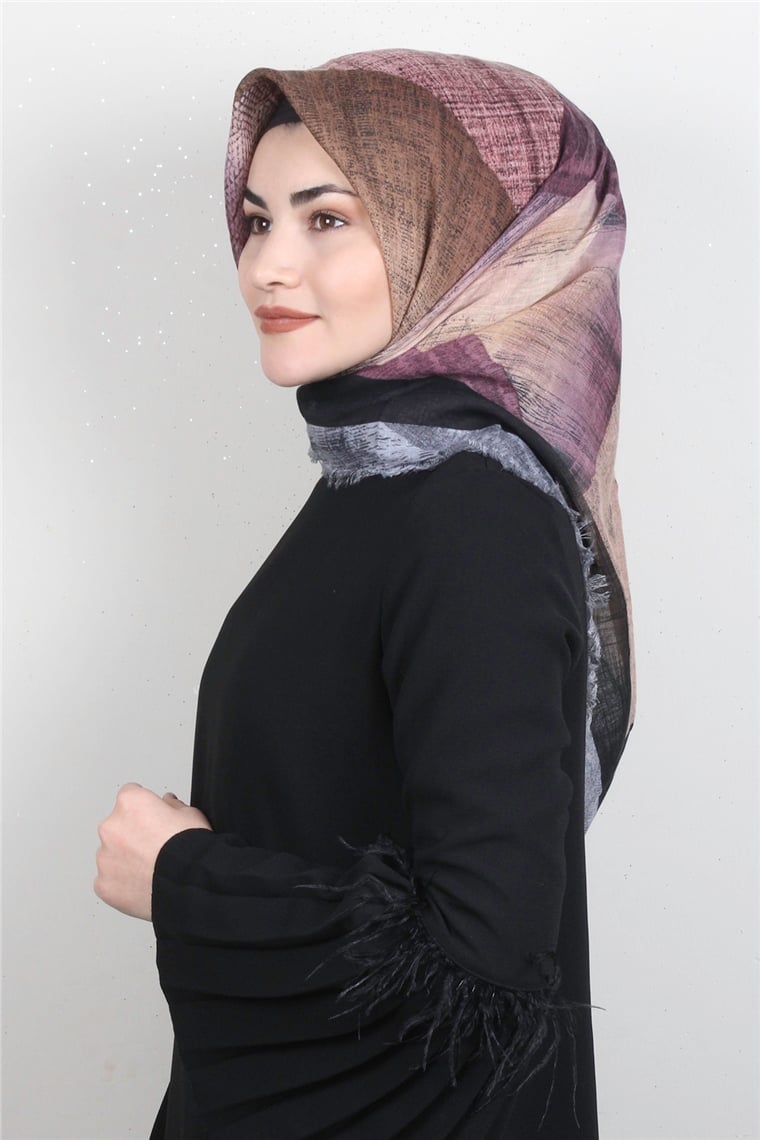 Pamuklu Trend Eşarp 9941-16 Gül Kurusu
