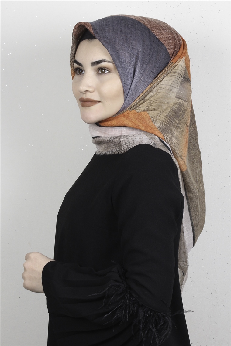 Pamuklu Trend Eşarp 9941-3 Taş