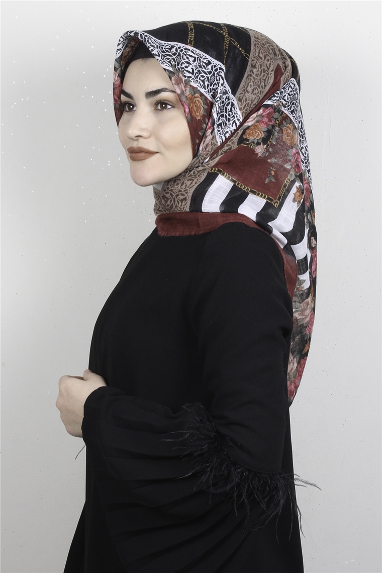 Pamuklu Trend Eşarp 9942-10 Bordo