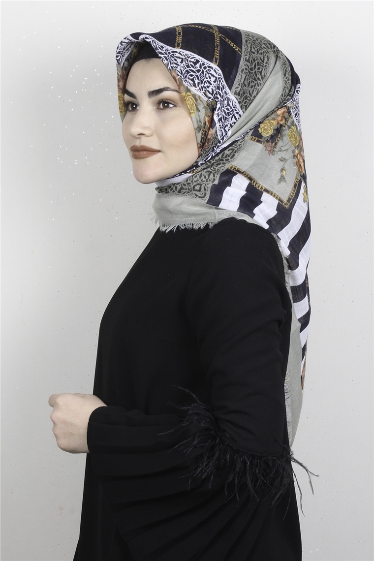 Pamuklu Trend Eşarp 9942-13 Yeşil