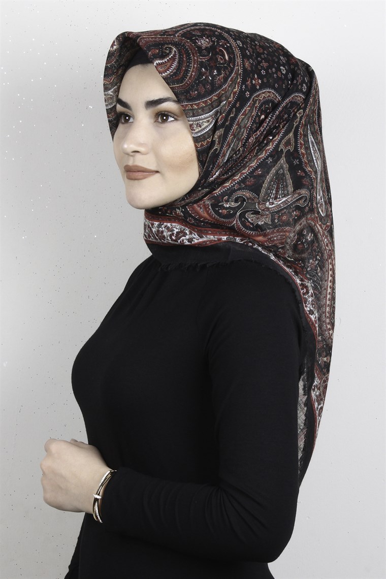 Pamuklu Trend Eşarp 9944-1 Siyah