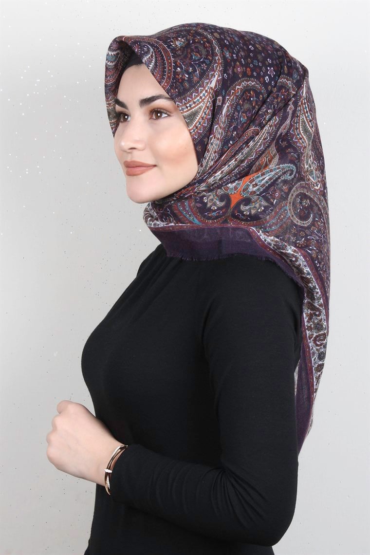 Pamuklu Trend Eşarp 9944-2 Mor