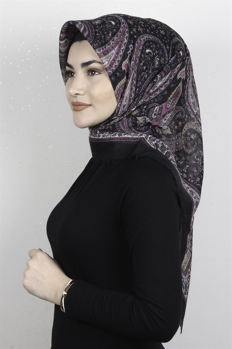 Pamuklu Trend Eşarp 9944-5 Siyah