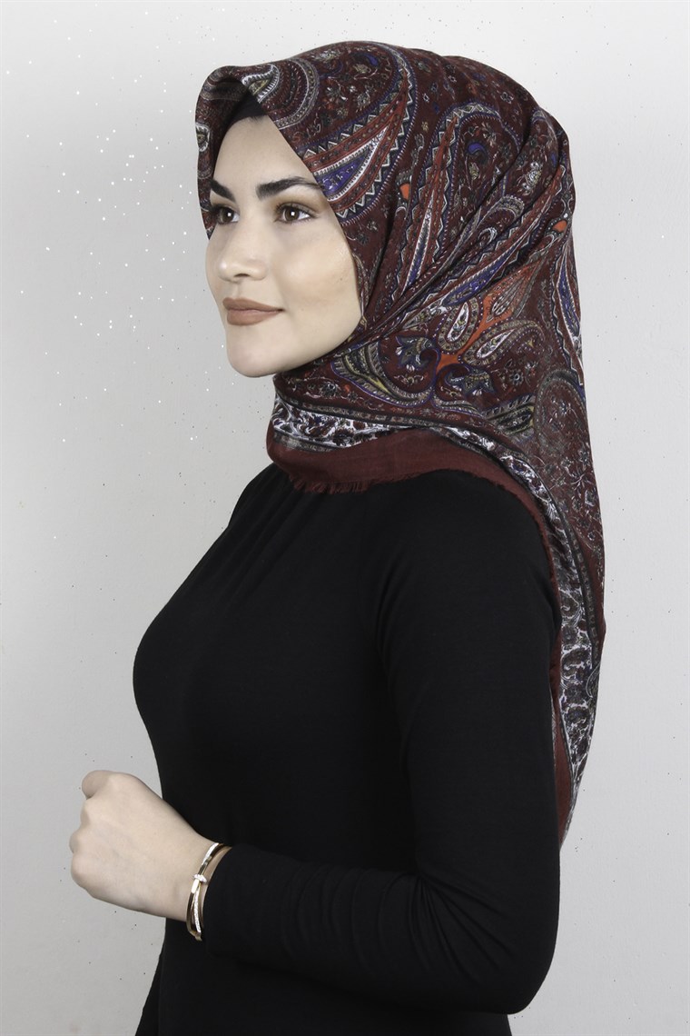 Pamuklu Trend Eşarp 9944-7 Bordo