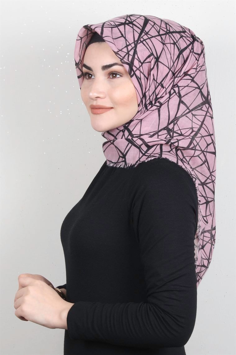 Pamuklu Trend Eşarp 9945-15 Pudra