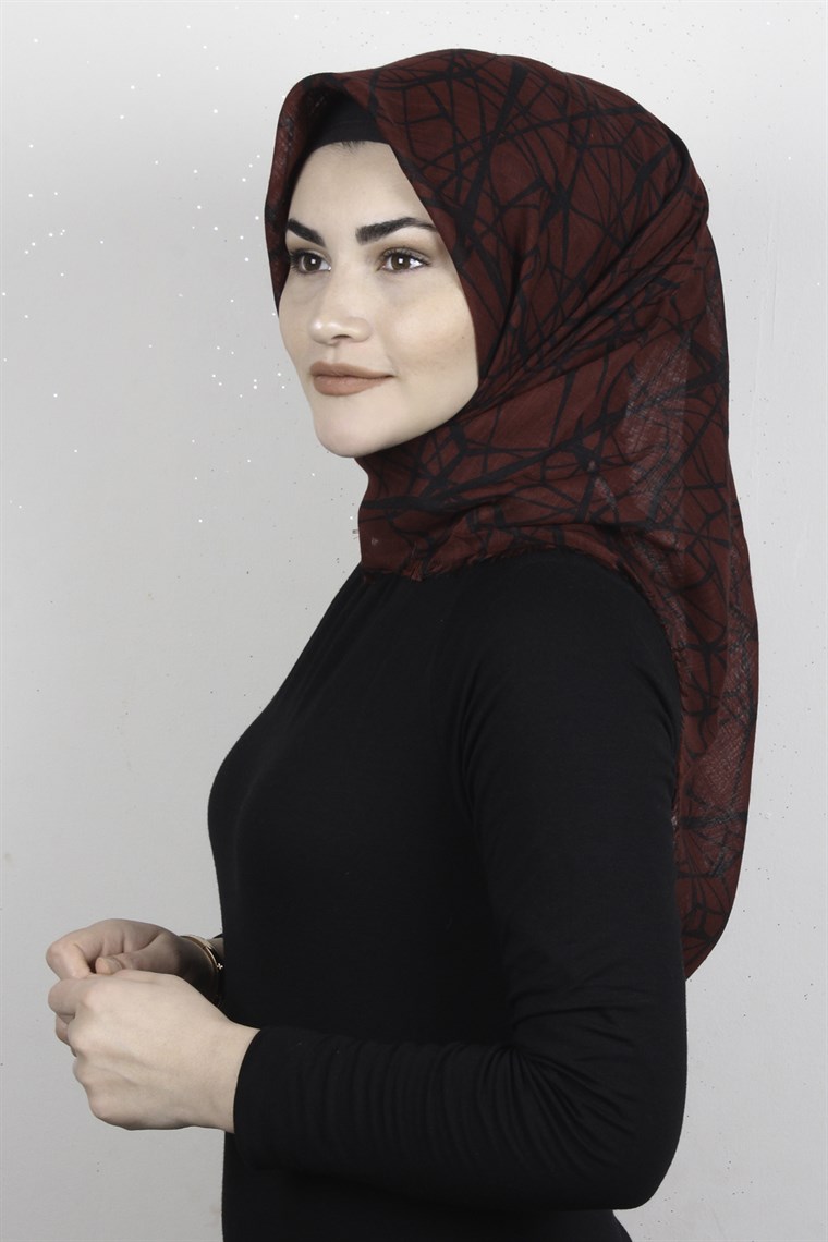 Pamuklu Trend Eşarp 9945-5 Bordo