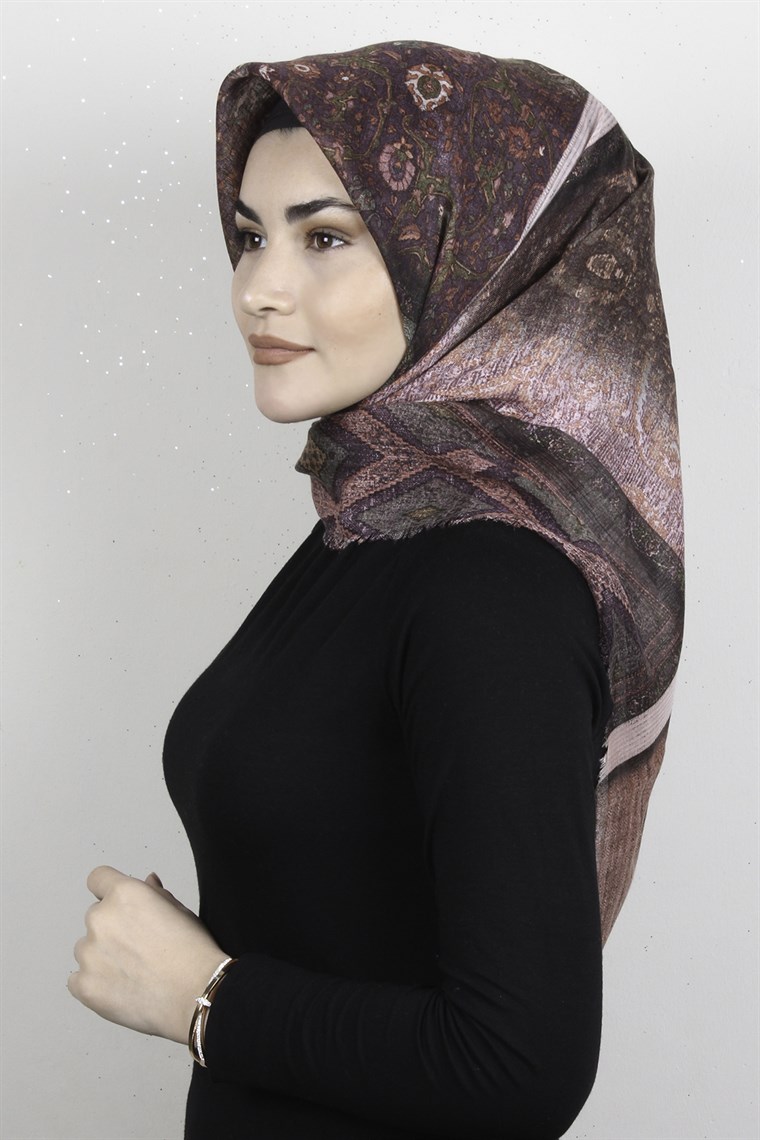Pamuklu Trend Eşarp 9946-1 Pudra