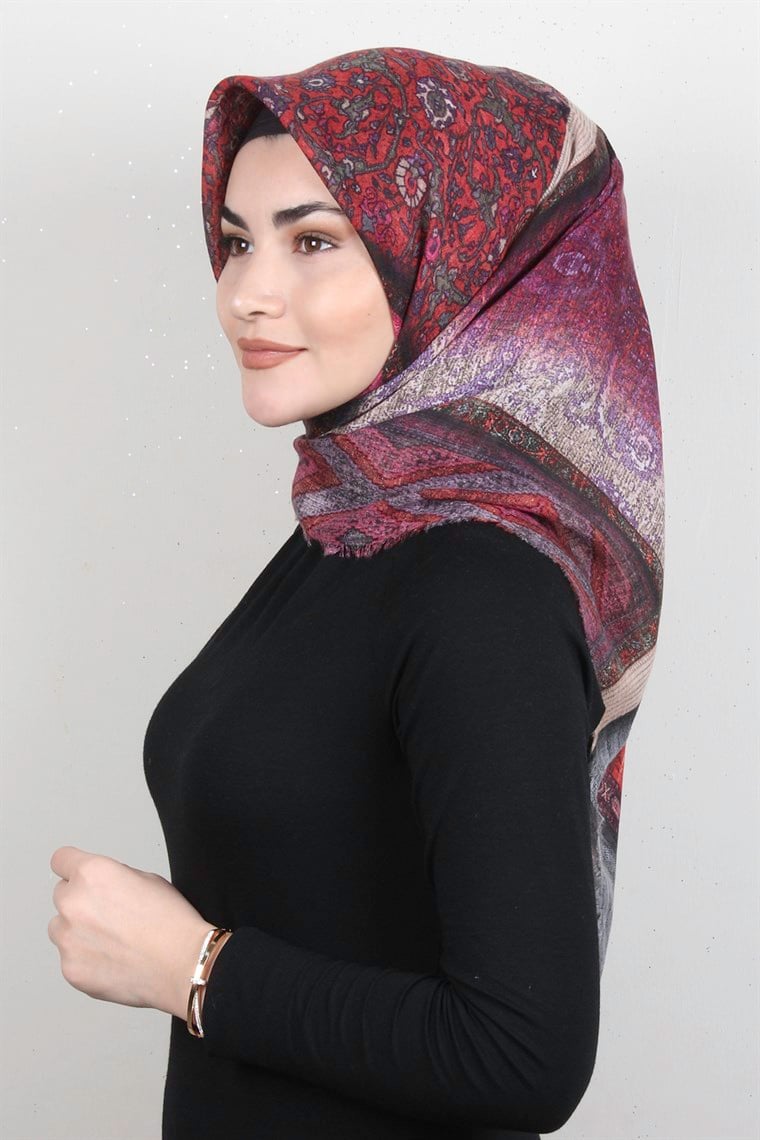 Pamuklu Trend Eşarp 9946-3 Kiremit