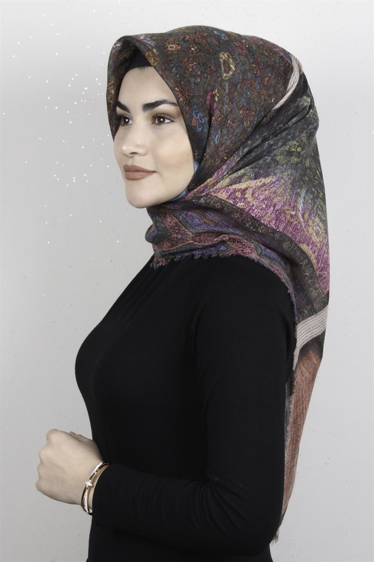 Pamuklu Trend Eşarp 9946-5 Yeşil
