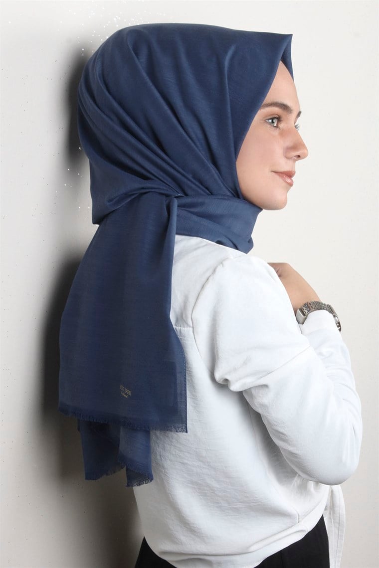 Pamuklu Twist Şal 1110-10 İndigo