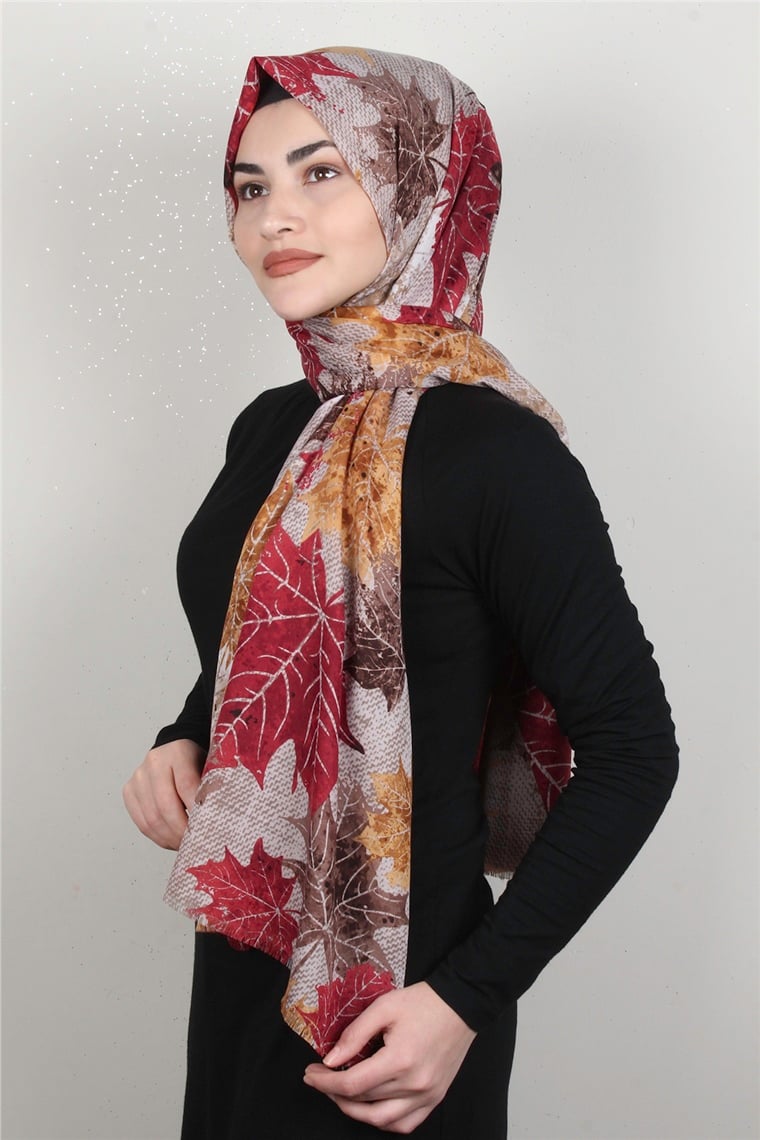 Pamuklu Twist Şal 1265-15 Açık Vizon