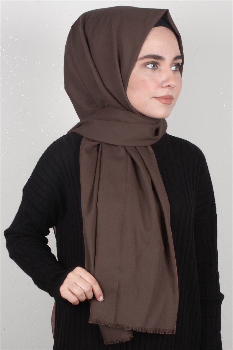 Pamuklu Twist Şal 1269-13 Kahv