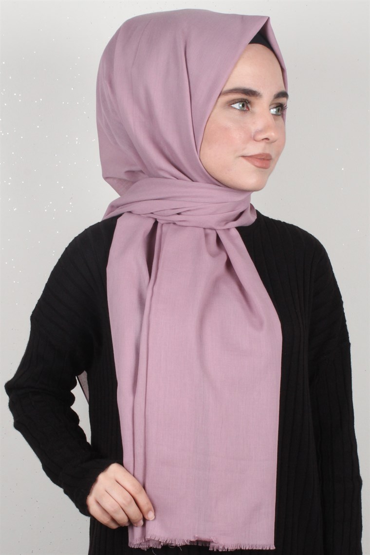 Pamuklu Twist Şal 1269-14 Leylak