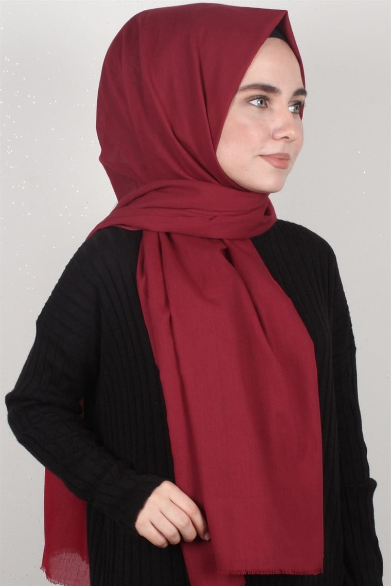 Pamuklu Twist Şal 1269-16 Kırmızı