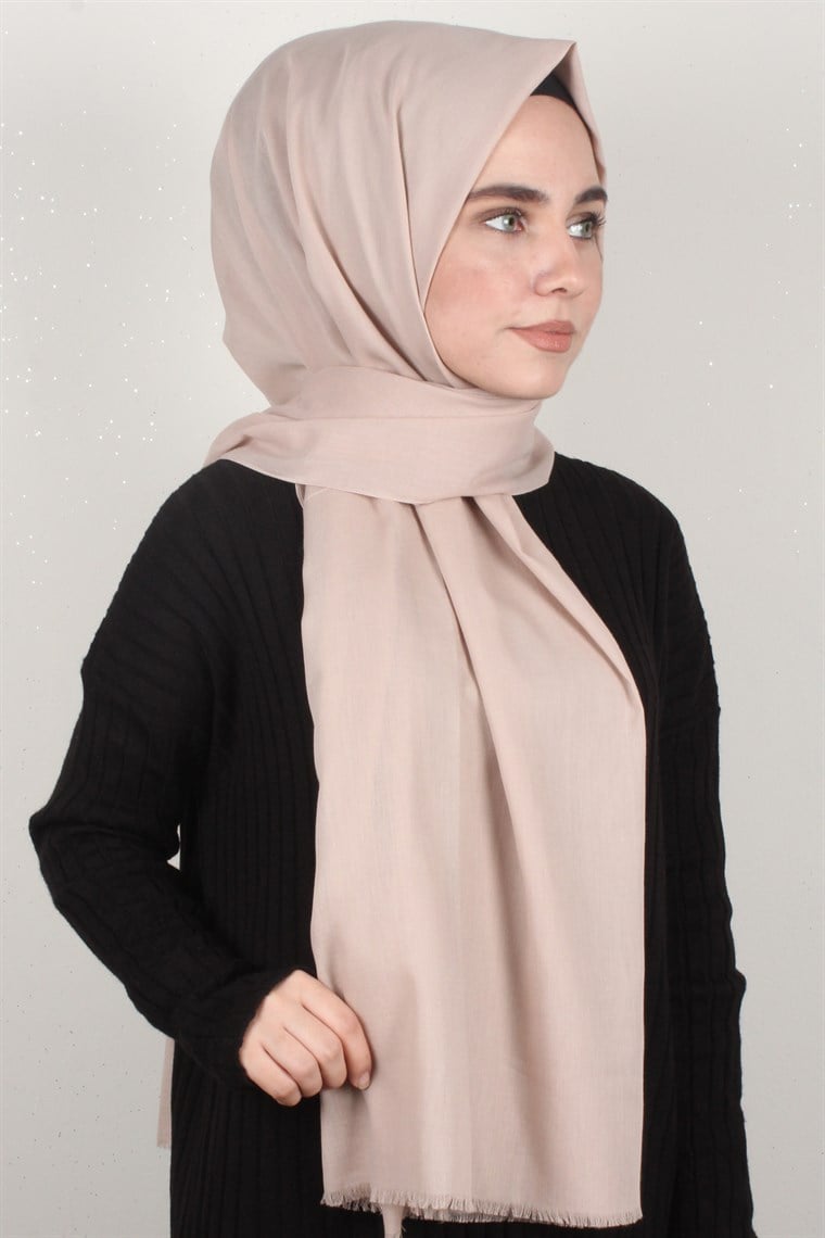Pamuklu Twist Şal 1269-9 Bej