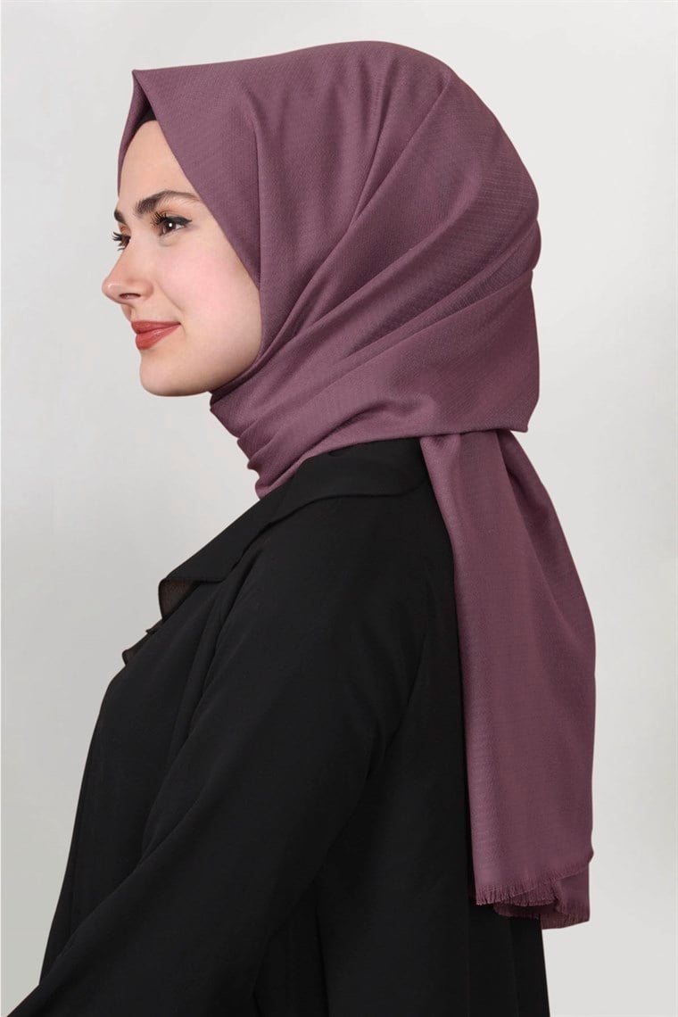 Pamuklu Twist Şal 1277-10 Lavanta