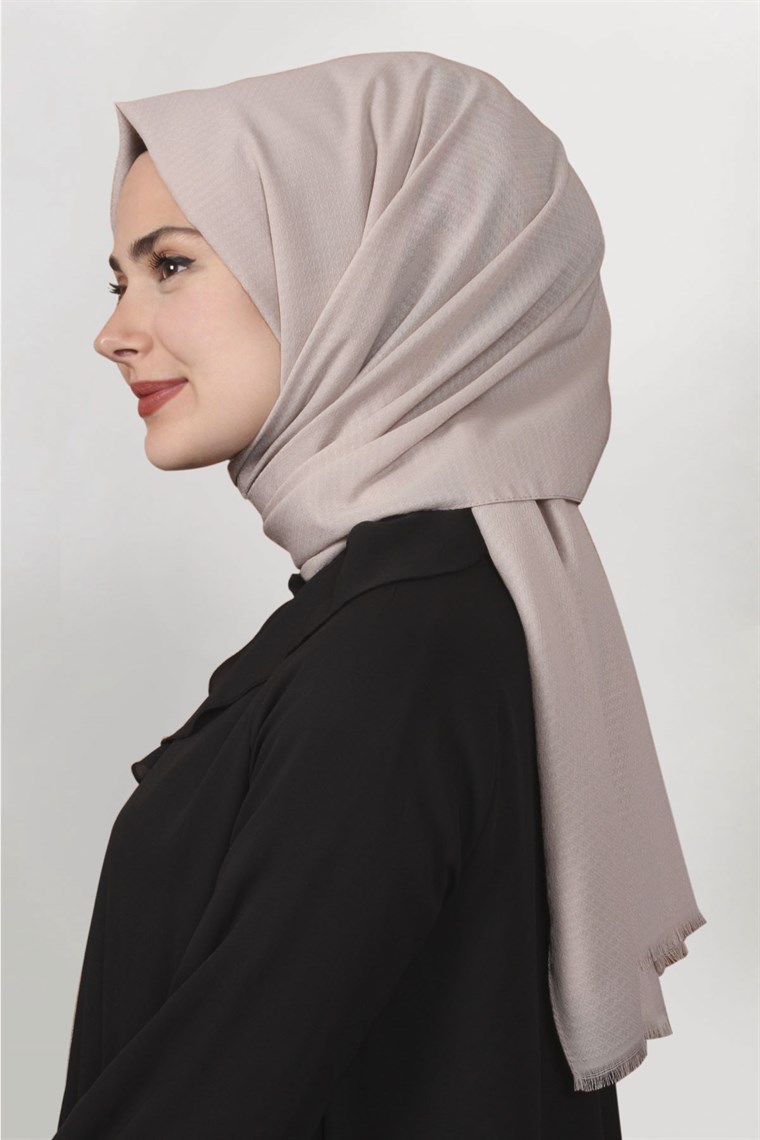 Pamuklu Twist Şal 1277-9 Bej