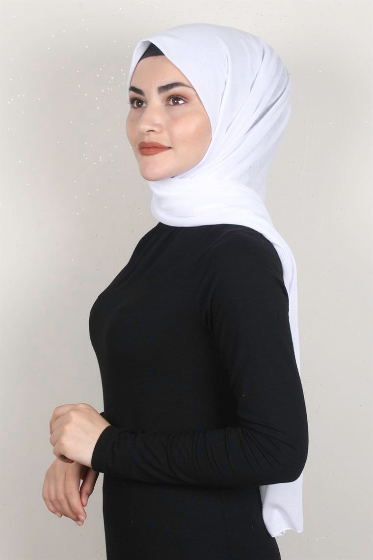 Penye Şal 2552-31 Beyaz