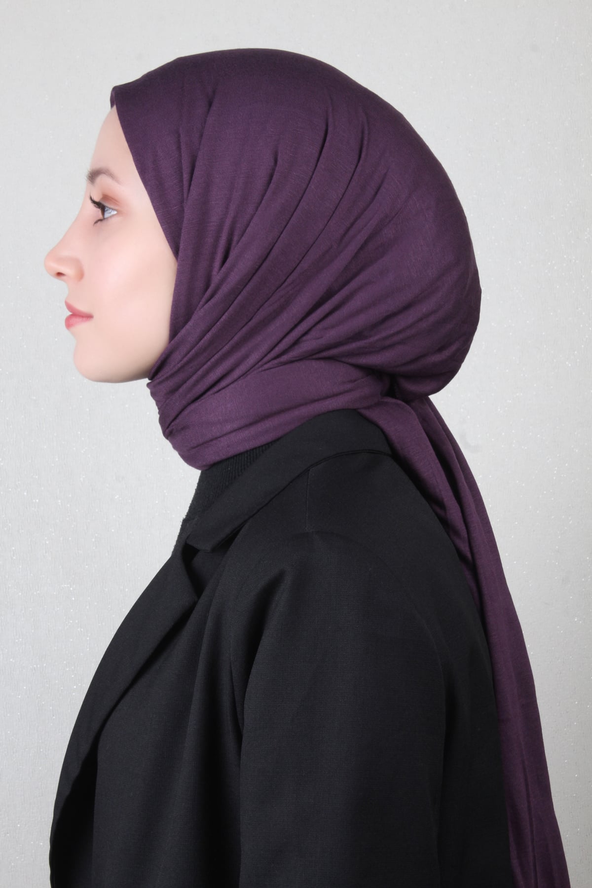 Penye Şal 2552-40 Patlıcan Moru