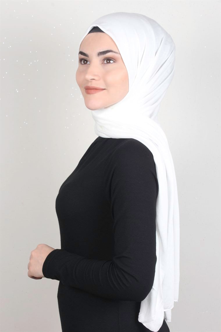 Penye Şal 2552-45 Kırık Beyaz