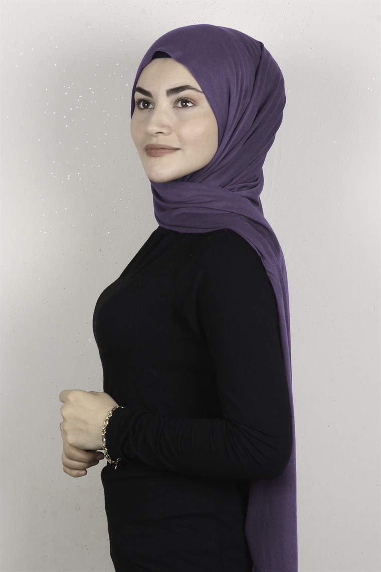 Penye Şal 2552-53 İncir Moru