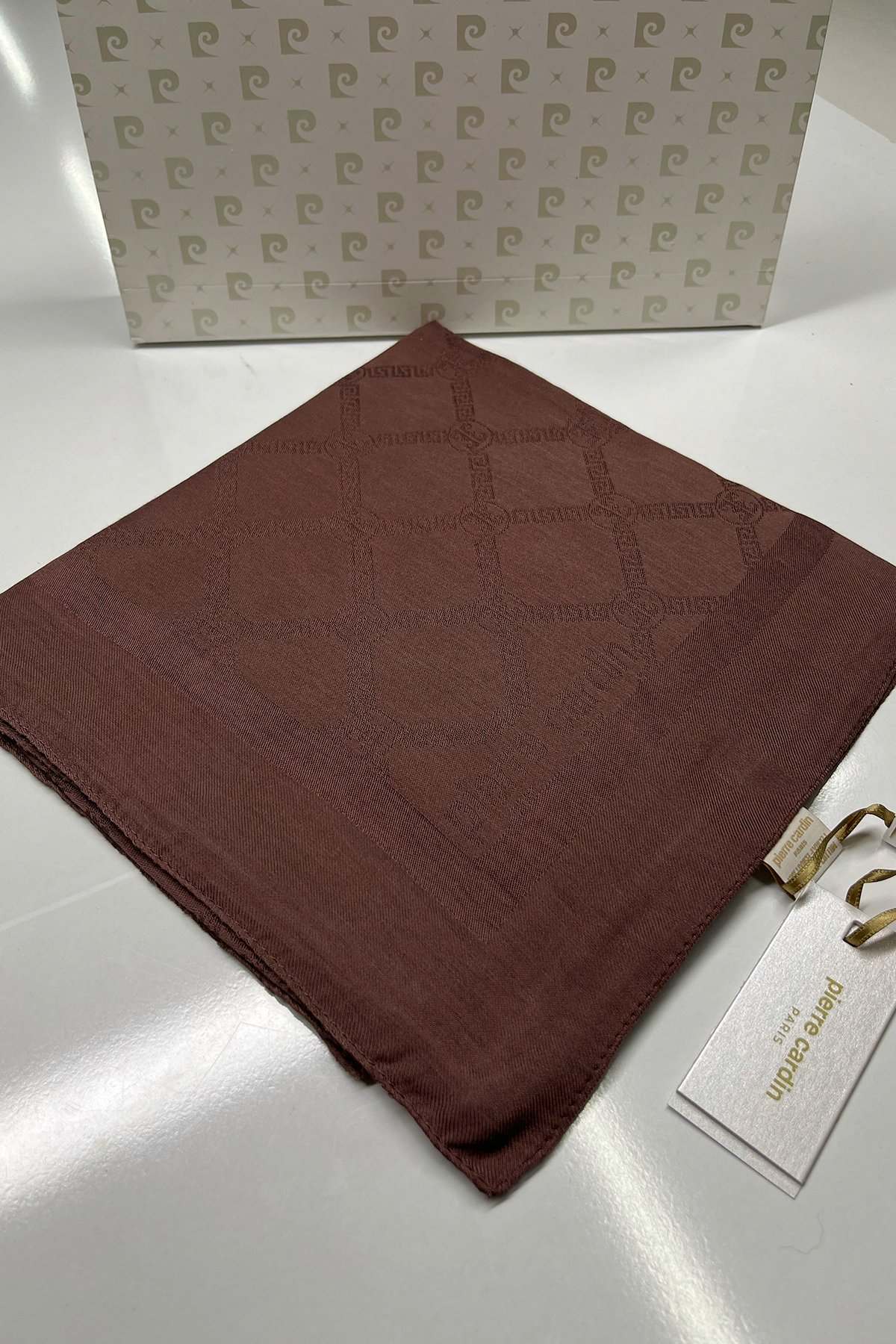 Pierre Cardin Monogram Pamuklu Eşarp 1080900-982